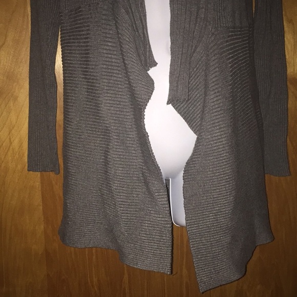 Gray Contemporaine Waterfall Cardigan Size SP - Picture 3 of 8